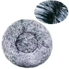Round Dog Bed Winter Warm Cat Bed Plush Basket for Dog Washable Pet Bed for Small Medium Large Dog Sofa Cat