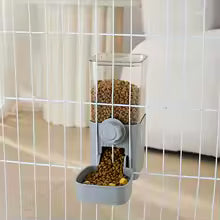 Automatic Pet Feeder Waterer Dog Cat Hanging Cage Bowl,Suitable for Small Puppy Cat Rabbit Food Container Dispenser Bowl