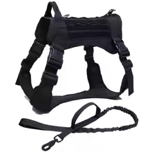 Tactical Dog Harnesses Pet Training Vest Military Dog Harness Leash Collar For Small Medium Large Dogs Walking Hunting