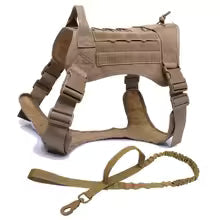 Tactical Dog Harnesses Pet Training Vest Military Dog Harness Leash Collar For Small Medium Large Dogs Walking Hunting