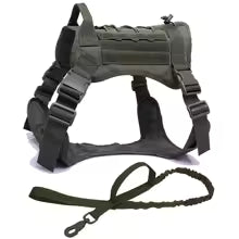 Tactical Dog Harnesses Pet Training Vest Military Dog Harness Leash Collar For Small Medium Large Dogs Walking Hunting