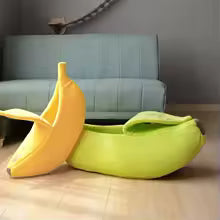 Funny Banana Cat Bed House Cute Cozy Cat Mat Beds Warm Durable Portable Pet Basket Kennel Dog Cushion Cat Supplies Multicolor