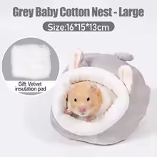 Guinea Pig Bed Hamster Soft Warm Bed Winter Pet Toy Hamster Cage House Hanging House Bed Animal Mice Rat Nest