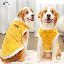 1.5-25kg Flannel Dogs Clothes Winter Warm Sweater Pet Clothing Golden Retriever Dog Coats Sweatshirt Pets Puppy Pullover Vest