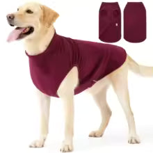 Fleece Dog Sweater,Stretchy Pullover Soft Dog Jacket,Lightweight Sweatshirt Pet Clothes Coats for Small Medium Large Dogs