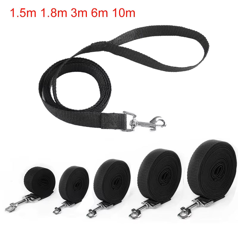 Long Nylon Pet Dog Leash For Small Big Dogs Cats Outdoor Hiking Puppy Lead Rope Strong Labrodor Traction Belt 1.5m 3m 10m 30m
