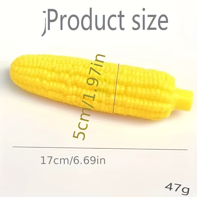 Indestructible Dog Chew Toy Heavy-Duty Rubber Bone Corn Grain Texture for Medium Large Dogs Puppies Powerful Chewers Dental Care