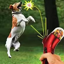 Pet Dog Treat Launcher Toy Interactive Food Catapult Feeder for Puppy Outdoor Training Snack Shooter Gun Pet Supplies Accessori