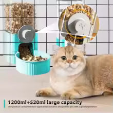 Hanging Automatic Pet Food Feeder/Water Dispenser Gravity Cat Auto Feeder Waterer Set Pet Feeding Product For Puppy Cats Rabbit