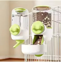 Large Capacity Pet Automatic Feeder Plastic Water Food Dispenser Puppy Cats Rabbit Cage Hanging Container Bowl Dog Pet Supplies