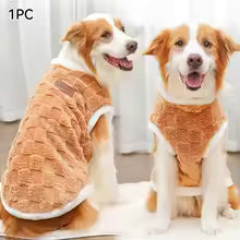1.5-25kg Flannel Dogs Clothes Winter Warm Sweater Pet Clothing Golden Retriever Dog Coats Sweatshirt Pets Puppy Pullover Vest