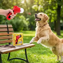 Pet Dog Treat Launcher Toy Interactive Food Catapult Feeder for Puppy Outdoor Training Snack Shooter Gun Pet Supplies Accessori