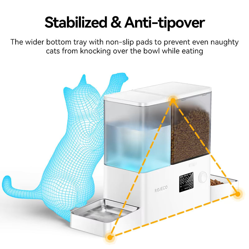 Automatic Pet Ball Launcher Interactive Treat Dispenser, Tennis Throwing Toy for Dogs Cats, Fun Training Playing Feeding Tool