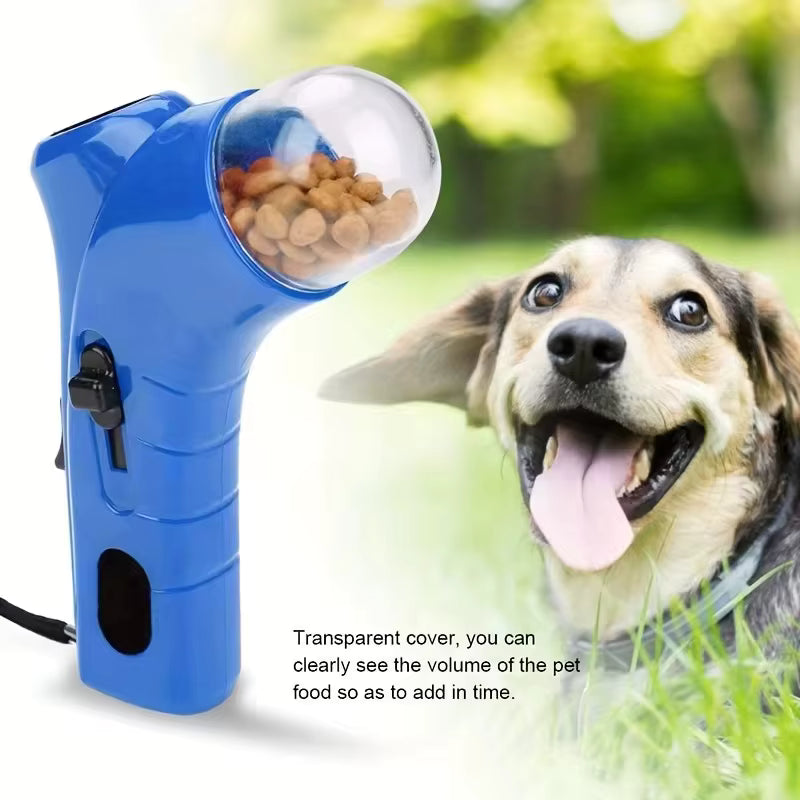 Dog Snack Catapult Launcher Dog Cat Treat Launcher Snack Food Feeder Catapult Pet Interactive Training Toys Outdoor Beach Toys
