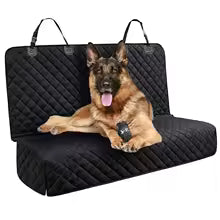 Dog car seat pad for cars trucks SUVs and other vehicles - universal pet rear seat pad for pets