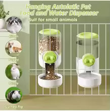 Large Capacity Pet Automatic Feeder Plastic Water Food Dispenser Puppy Cats Rabbit Cage Hanging Container Bowl Dog Pet Supplies
