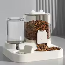Automatic Feeder Dog Cat Food Bowl With Water Fountain Large Capacity Pet Food Storage Dispenser Container Puppy Pet Accessories