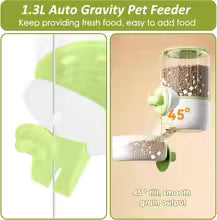 Large Capacity Pet Automatic Feeder Plastic Water Food Dispenser Puppy Cats Rabbit Cage Hanging Container Bowl Dog Pet Supplies