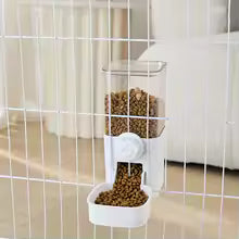 Automatic Pet Feeder Waterer Dog Cat Hanging Cage Bowl，Suitable for Small Puppy Cat Rabbit Food Container Dispenser Bowl