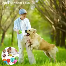 Interactive Dog Chew Toys Treat Dispenser Dental Cleaning Balls Durable Puppy Teething Toys for All Breeds Aggressive Chewers