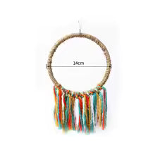 Pet Bird Parrot Toy Cotton Rope Circle Toys Chewing Bite Parrot Perch Hanging Cage Swing Rope Ring Stand Climb Toy Bird Supplies